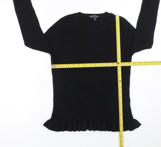 Womens UK Size 14 Miss Selfridge Black Pullover Jumper