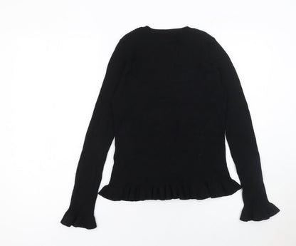 Womens UK Size 14 Miss Selfridge Black Pullover Jumper