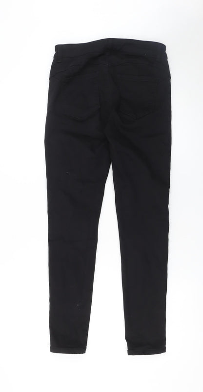 Womens UK Size M Toxik3 Slim Fit Skinny Black Jeans