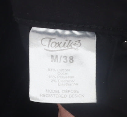 Womens UK Size M Toxik3 Slim Fit Skinny Black Jeans