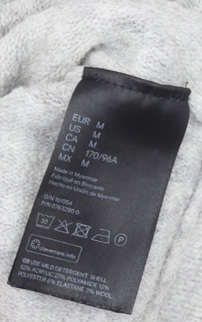 Womens UK Size M H&M Grey Pullover Jumper
