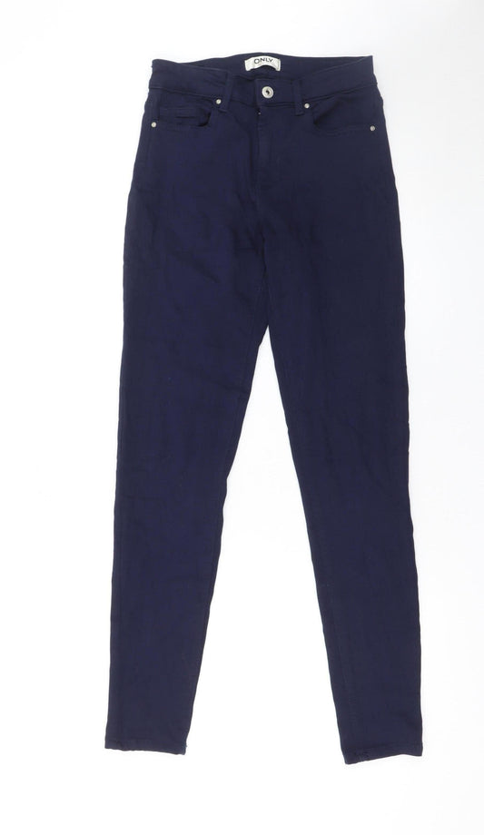 ONLY Women's Blue Skinny Stretch Jeans Size S