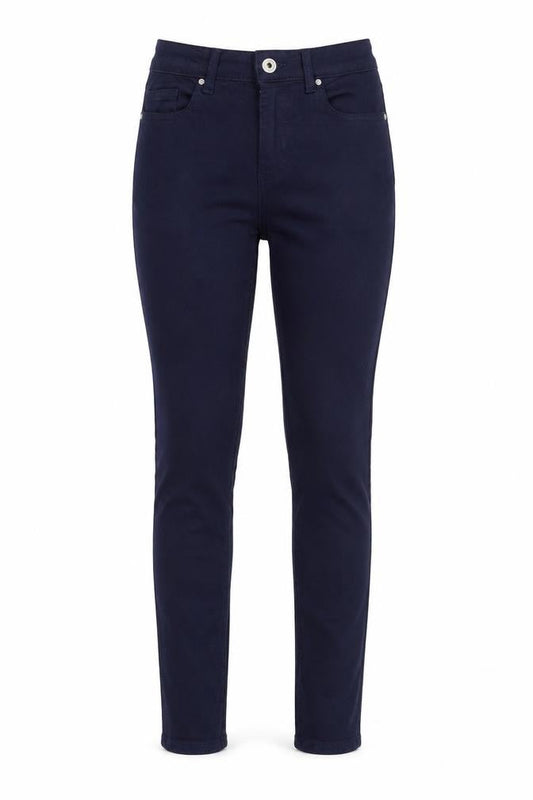 Front view of Only Women's Blue Skinny Stretch Jeans, size S