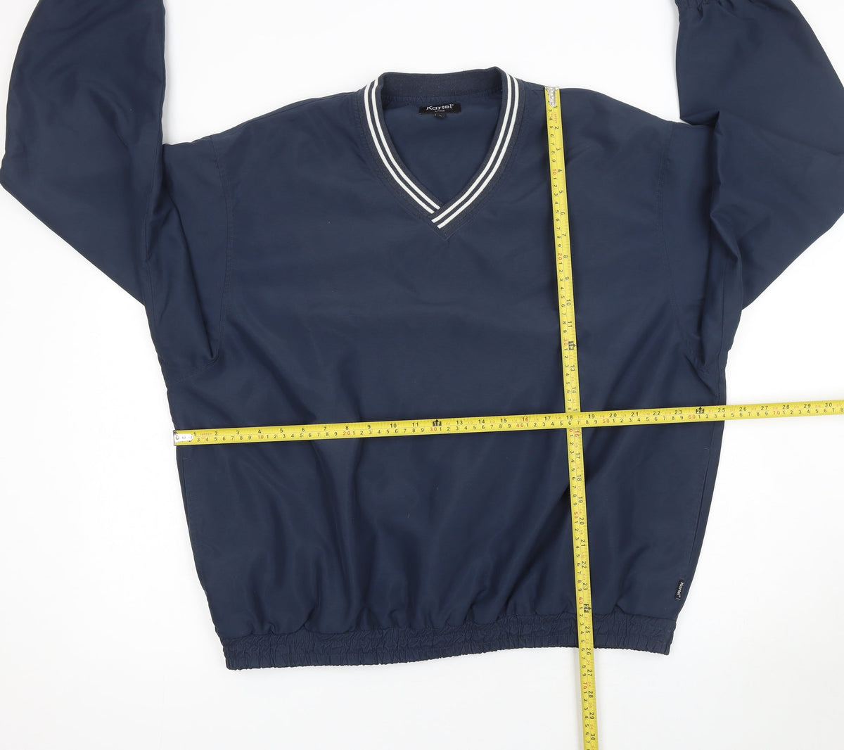 Mens UK Size L Kartel Blue Pullover Sweatshirt