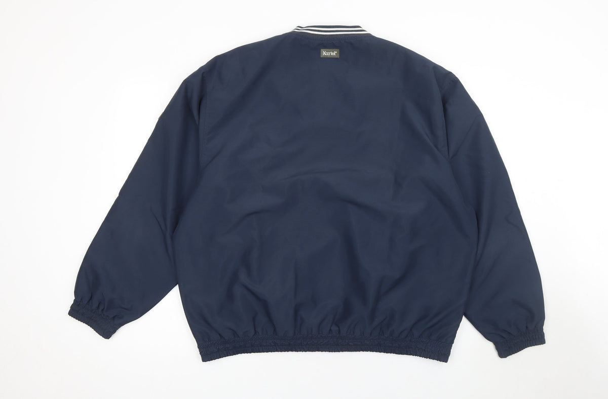 Mens UK Size L Kartel Blue Pullover Sweatshirt