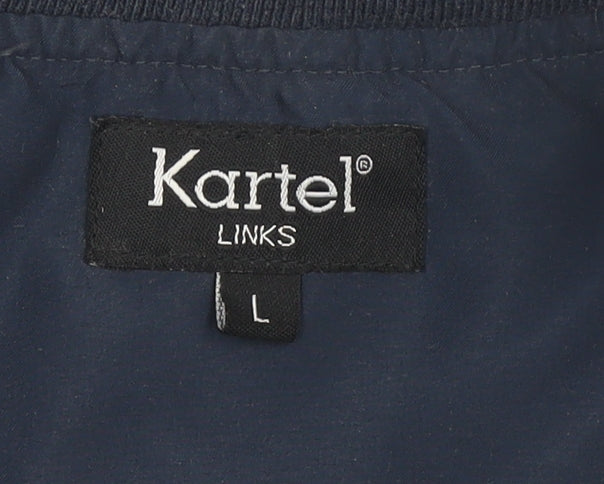 Mens UK Size L Kartel Blue Pullover Sweatshirt