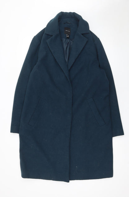 Womens UK Size 12 New Look Blue Overcoat