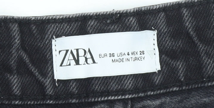 Womens UK Size 8 Zara Regular Fit Cut-Off Shorts