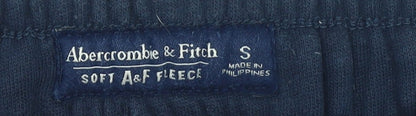 Womens UK Size S Abercrombie & Fitch Regular Fit Jogger Blue Trousers