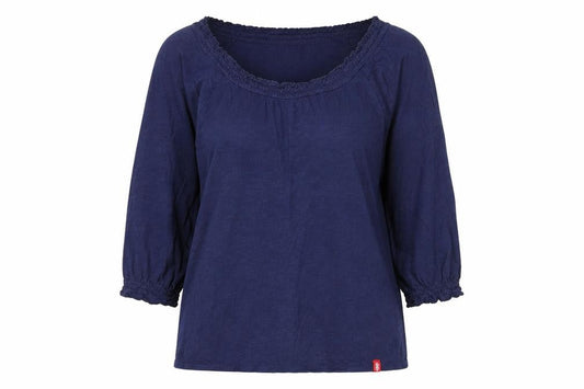 Womens UK Size S Esprit Blue Basic Blouse