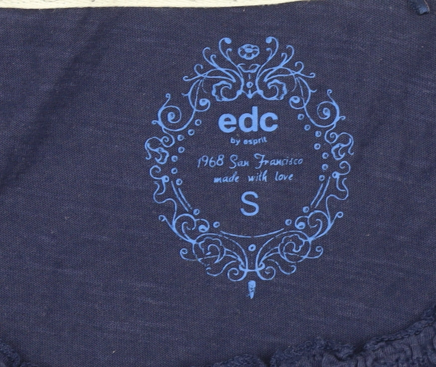 Womens UK Size S Esprit Blue Basic Blouse