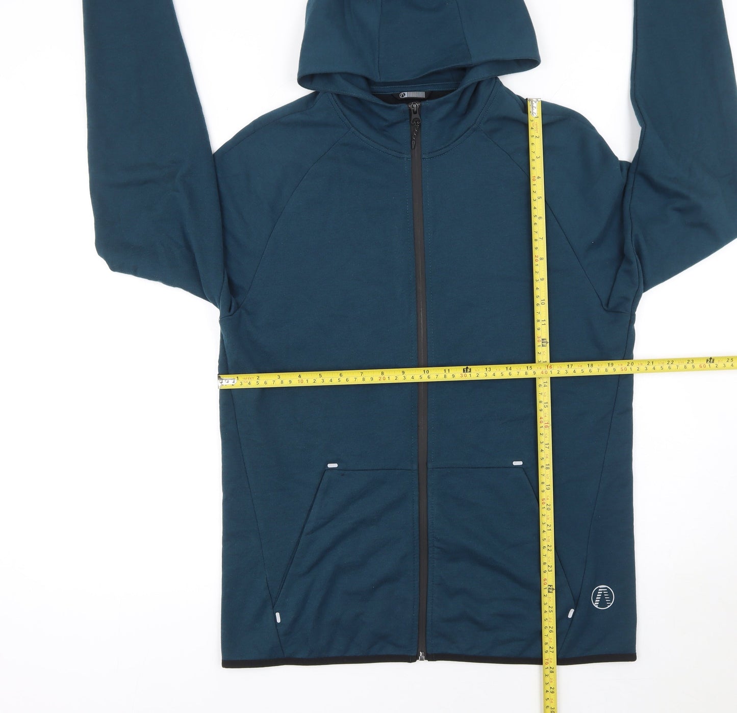 Mens UK Size M Marks and Spencer Blue Full Zip Hoodie