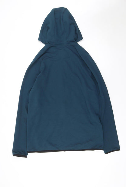 Mens UK Size M Marks and Spencer Blue Full Zip Hoodie