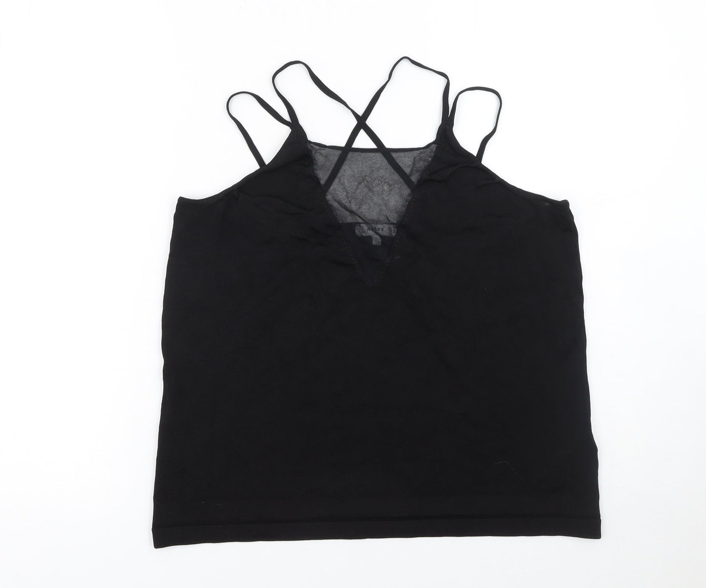 Womens UK Size L Reiss Black Camisole Tank