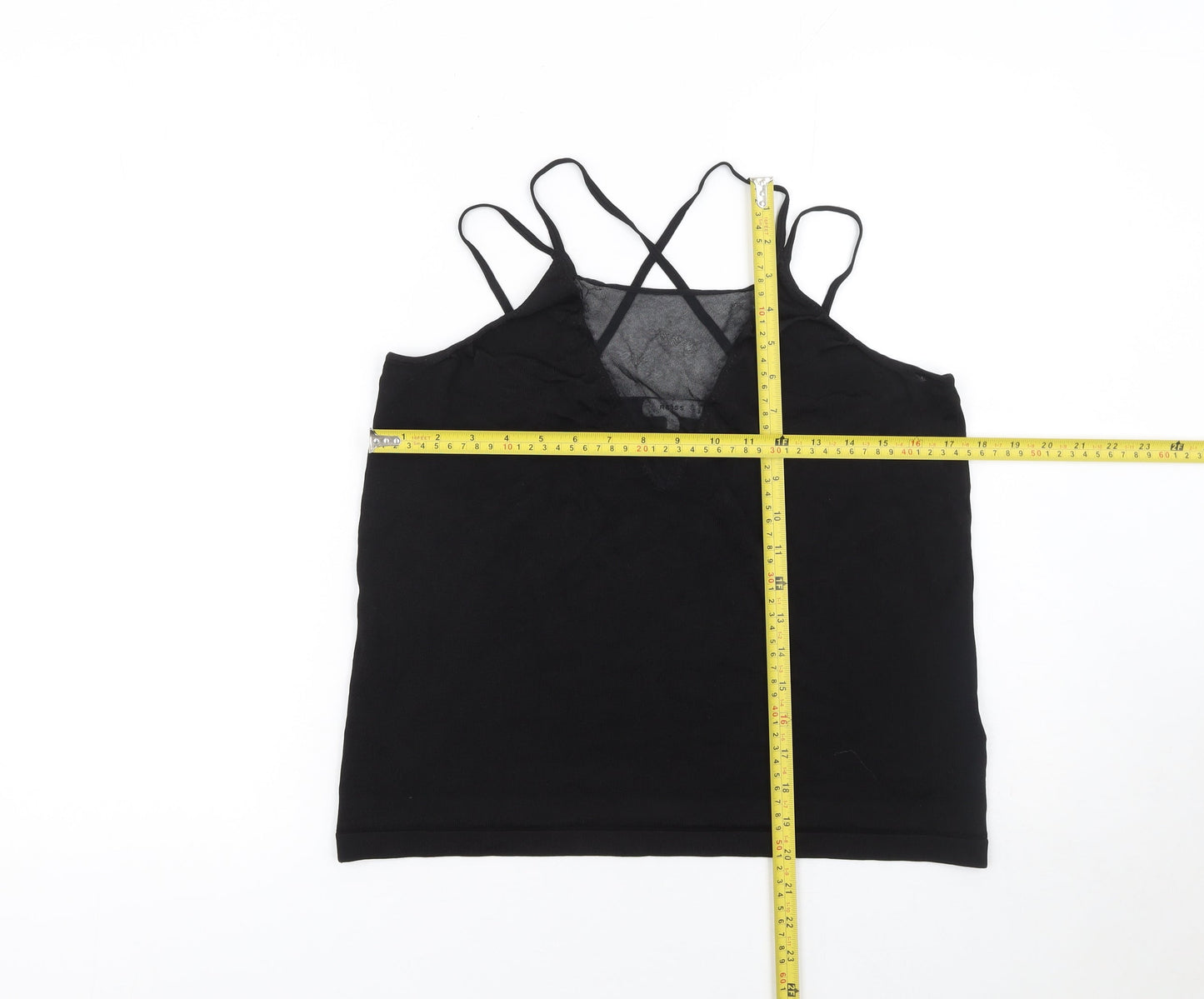 Womens UK Size L Reiss Black Camisole Tank