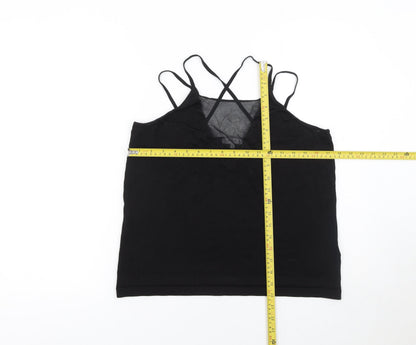 Womens UK Size L Reiss Black Camisole Tank
