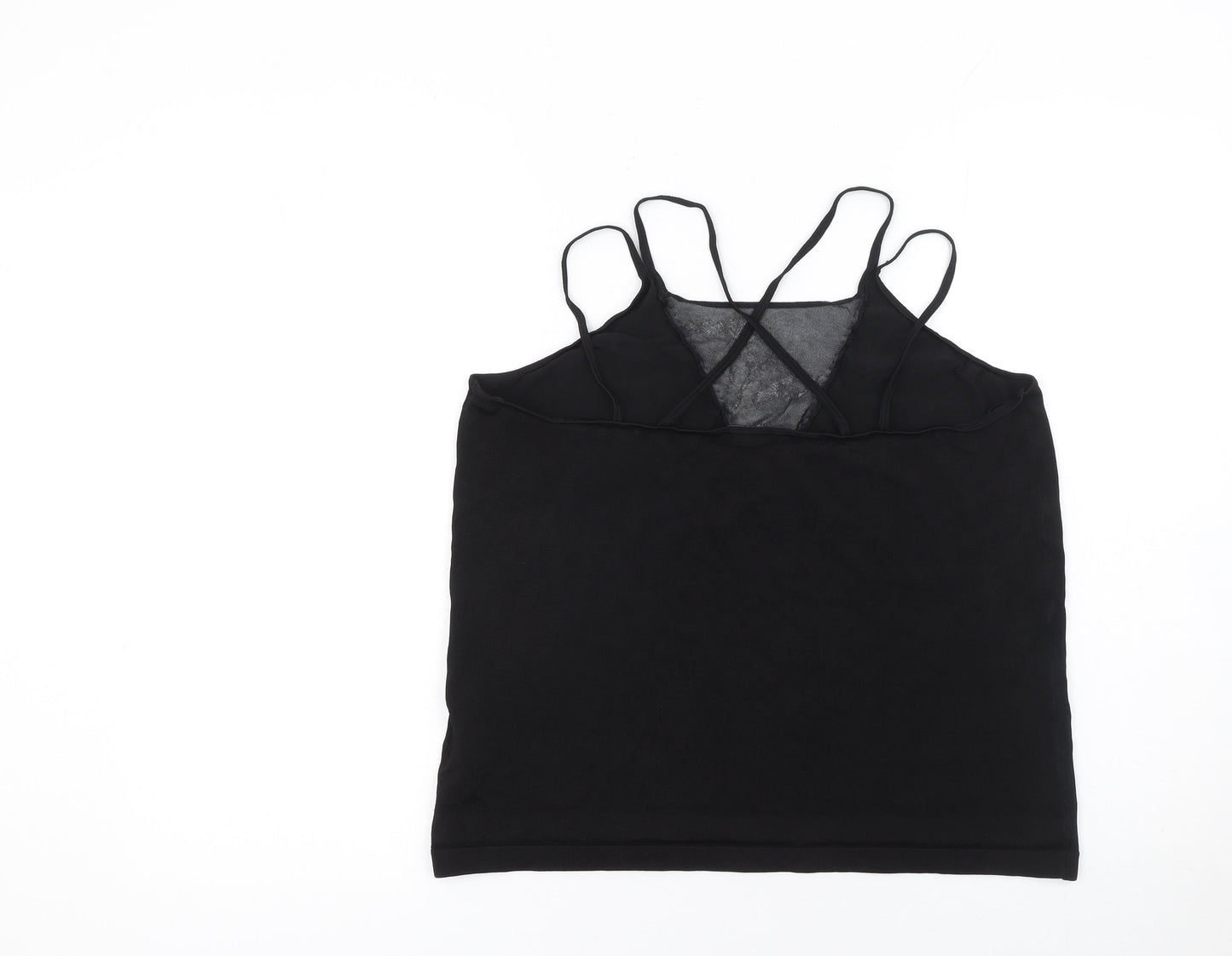 Womens UK Size L Reiss Black Camisole Tank