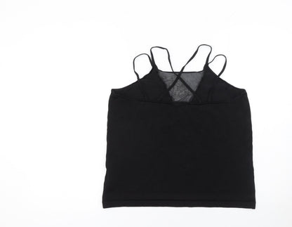 Womens UK Size L Reiss Black Camisole Tank