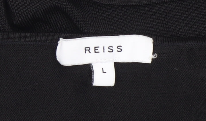 Womens UK Size L Reiss Black Camisole Tank