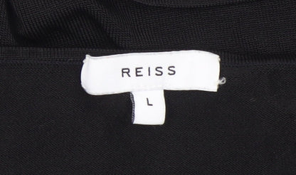 Womens UK Size L Reiss Black Camisole Tank