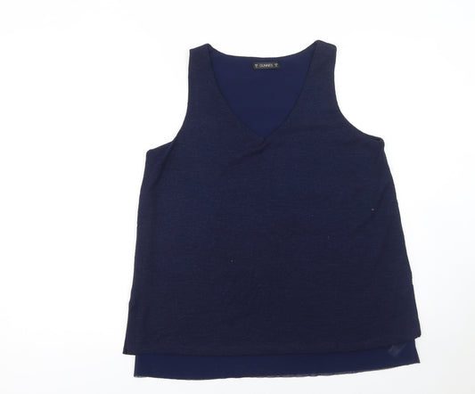 Womens UK Size M Dunnes Blue Basic Tank