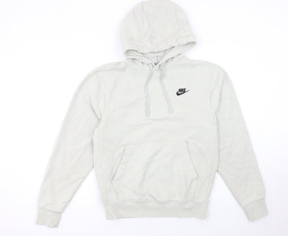 Mens UK Size XS Nike Beige Pullover Hoodie