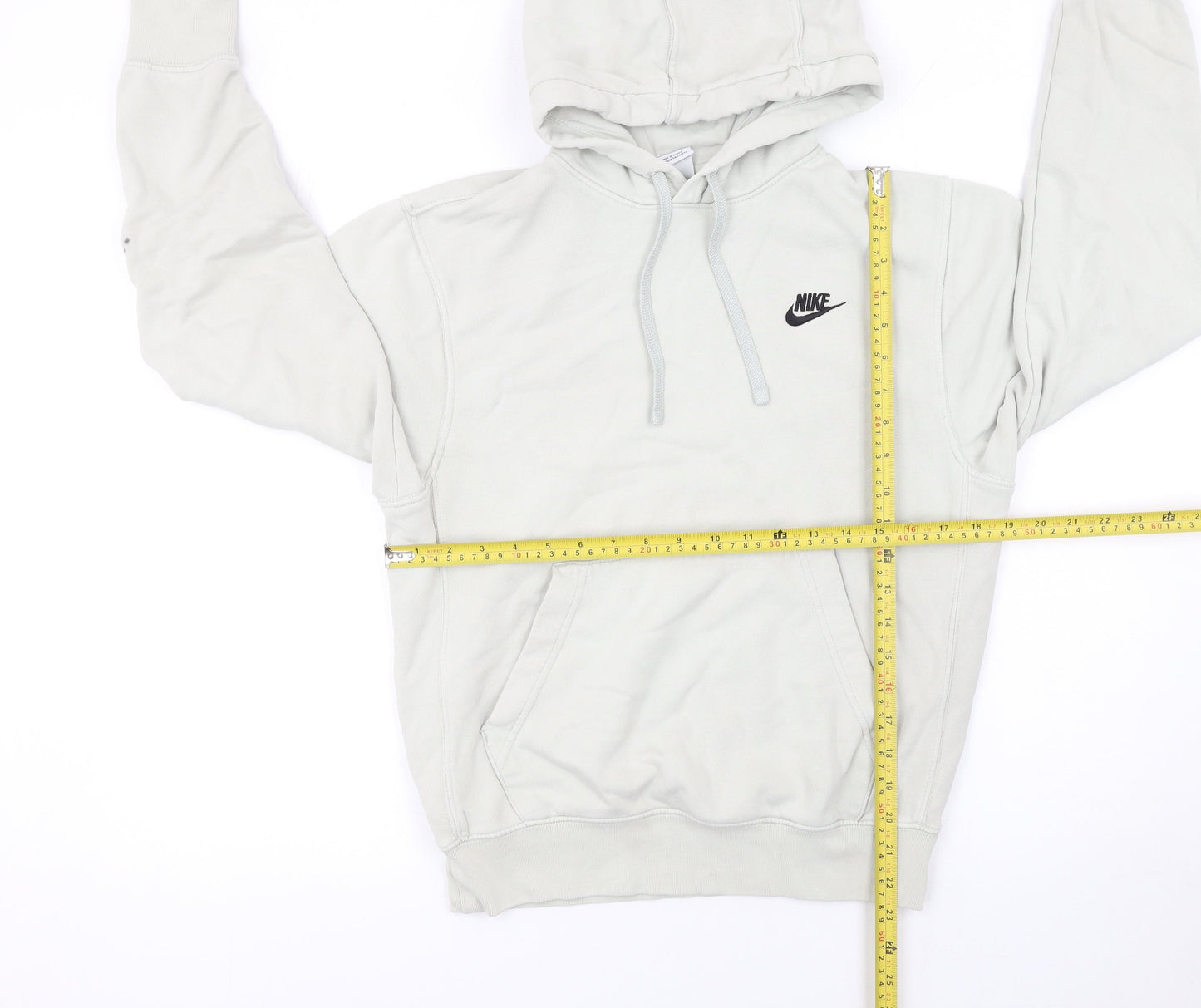 Mens UK Size XS Nike Beige Pullover Hoodie