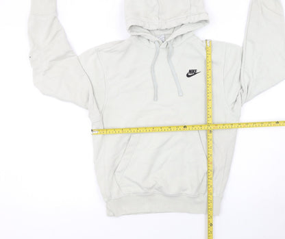 Mens UK Size XS Nike Beige Pullover Hoodie