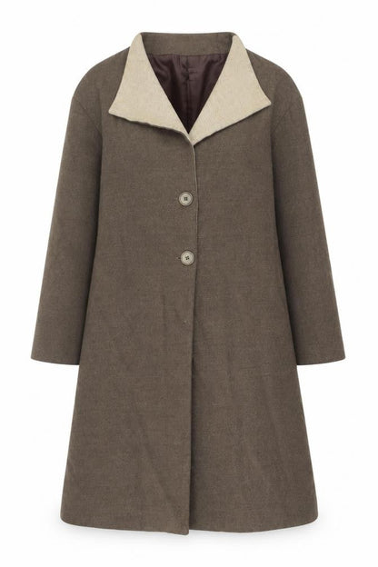 Womens UK Size 12 Kate + Pippa Brown Overcoat