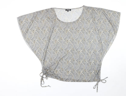 Womens UK Size 12 Stella Morgan Grey Tunic Blouse