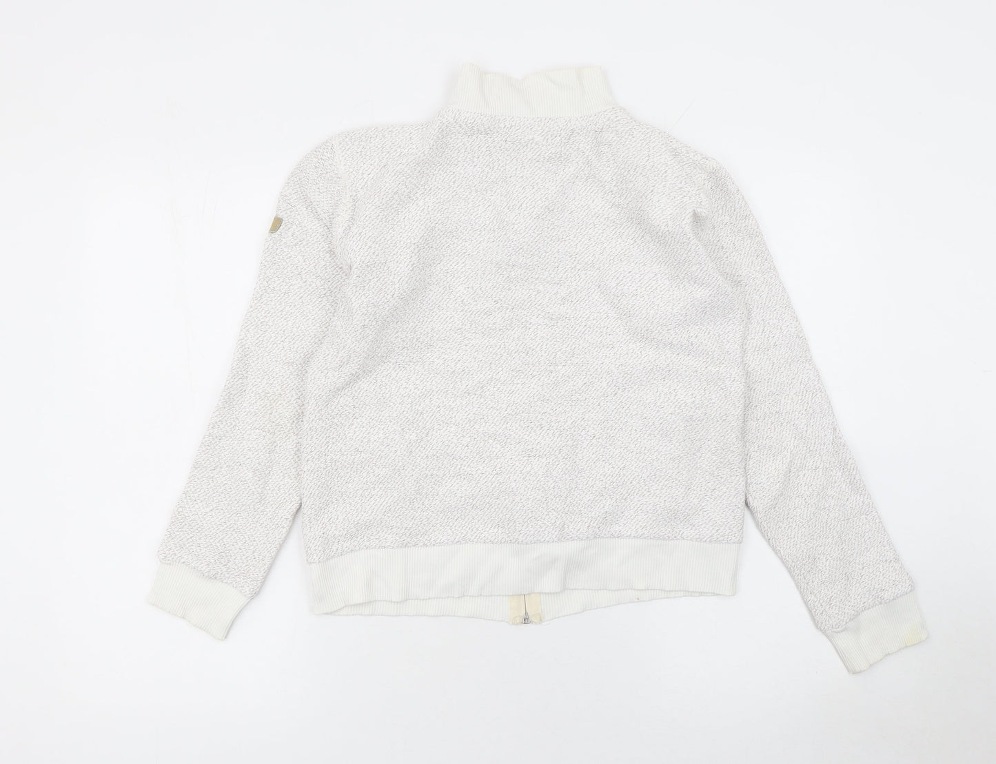 Womens UK Size S Weird Fish Beige Full Zip Hoodie