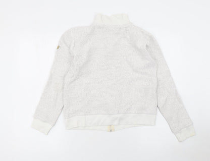 Womens UK Size S Weird Fish Beige Full Zip Hoodie