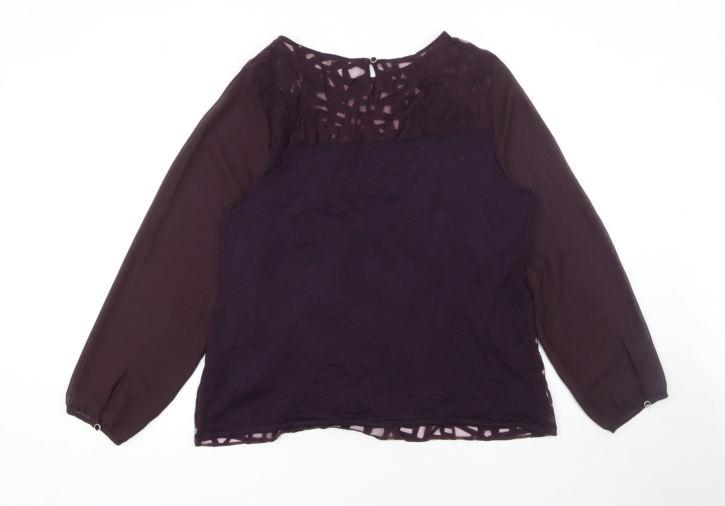 Womens UK Size 20 Principles by Ben de Lisi Purple Tunic Blouse