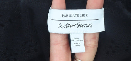 Womens UK Size L & Other Stories Black Cardigan Jumper