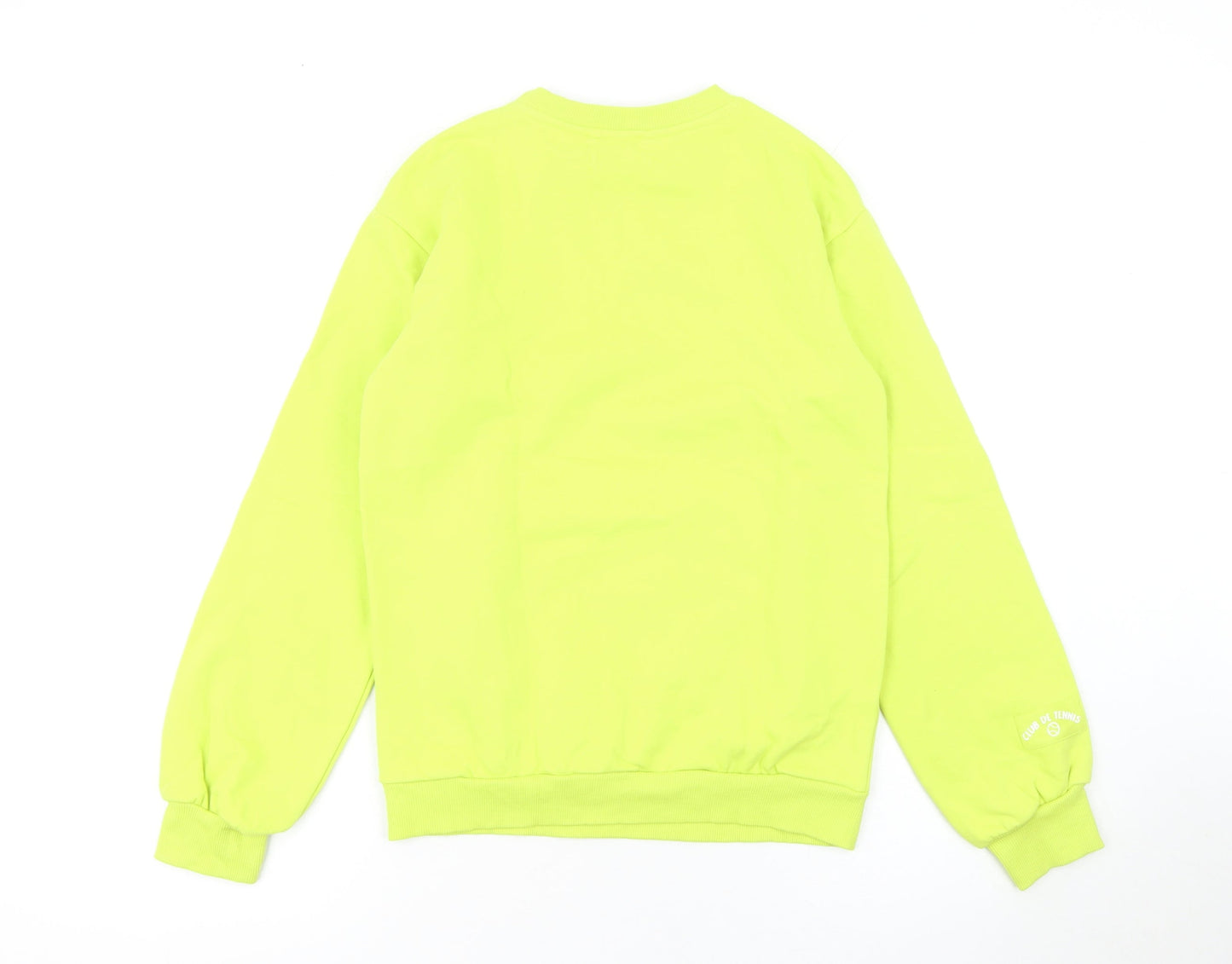 Willow Girls Yellow Pullover Sweatshirt XS Crew Neck Long Sleeve