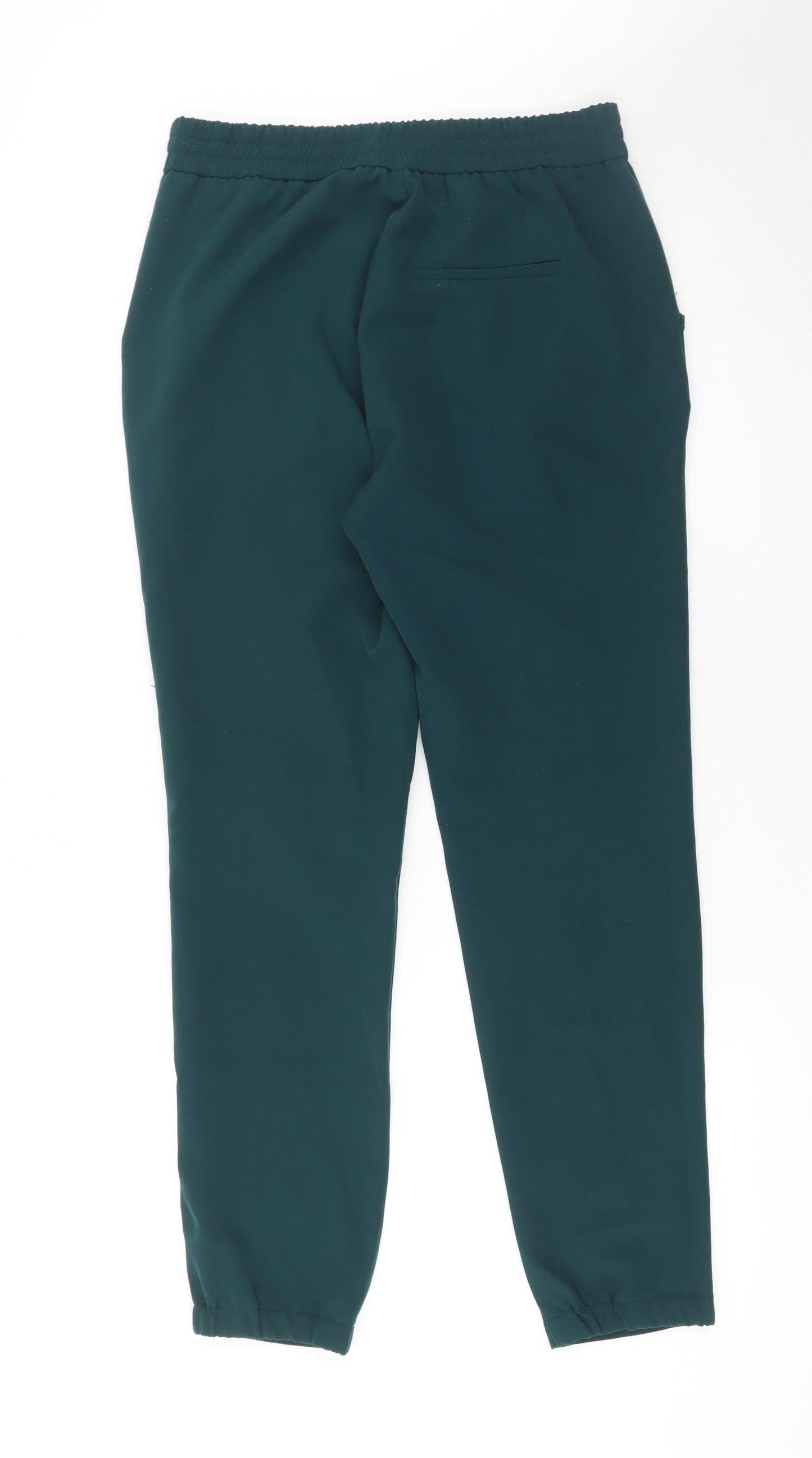 Womens UK Size M Bershka Regular Fit Jogger Green Trousers