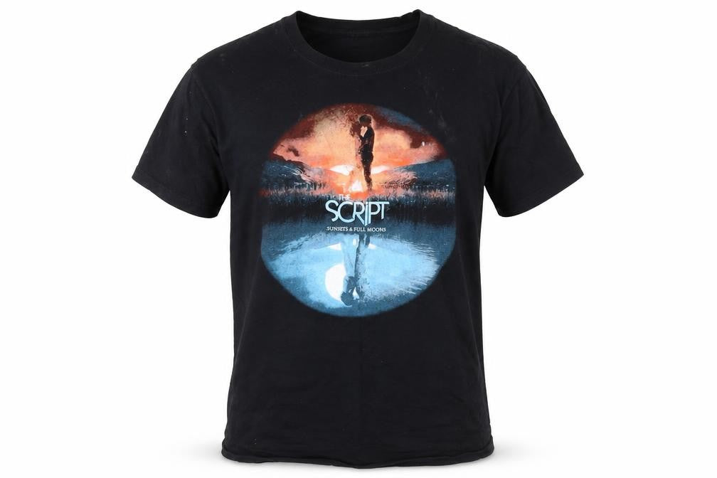Mens UK Size M Fruit of the Loom Black  T-Shirt