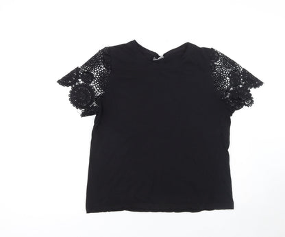 Womens UK Size 2XL Beloved Woman Black Basic T-Shirt