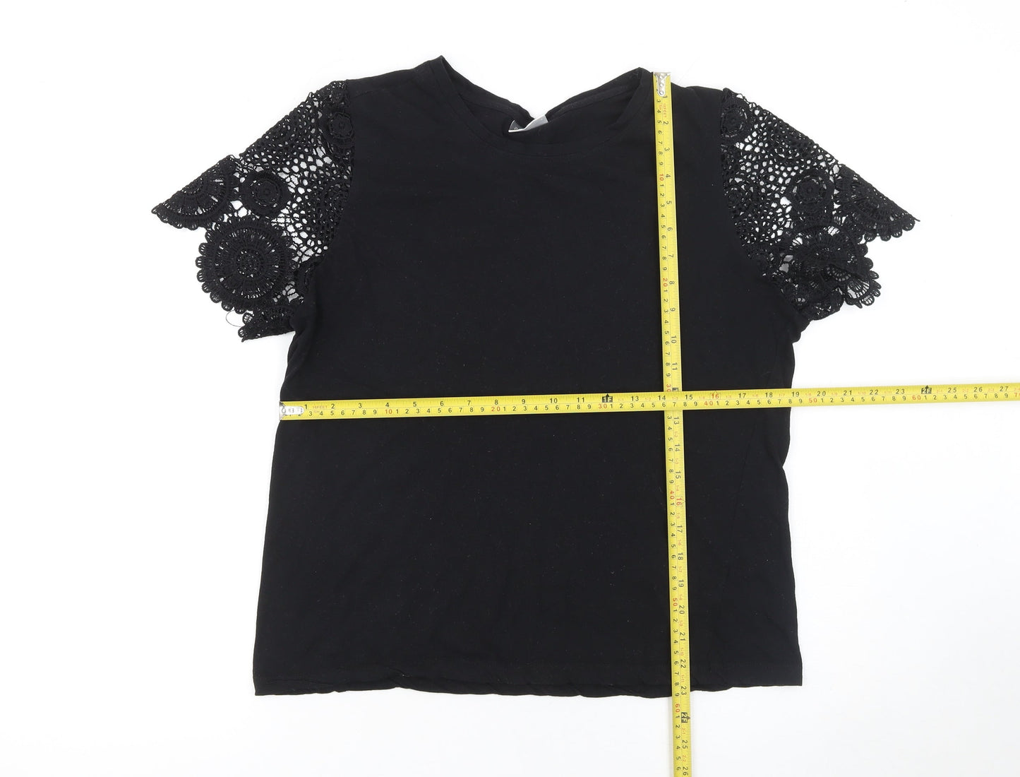 Womens UK Size 2XL Beloved Woman Black Basic T-Shirt