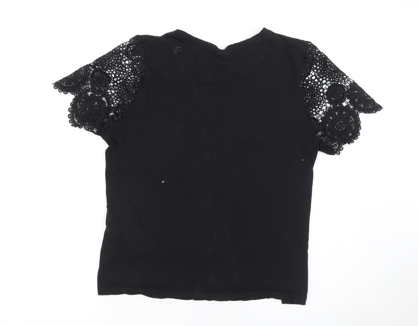 Womens UK Size 2XL Beloved Woman Black Basic T-Shirt
