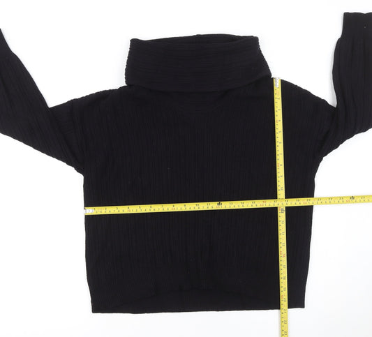 Womens UK Size S Gallery Black Pullover Jumper