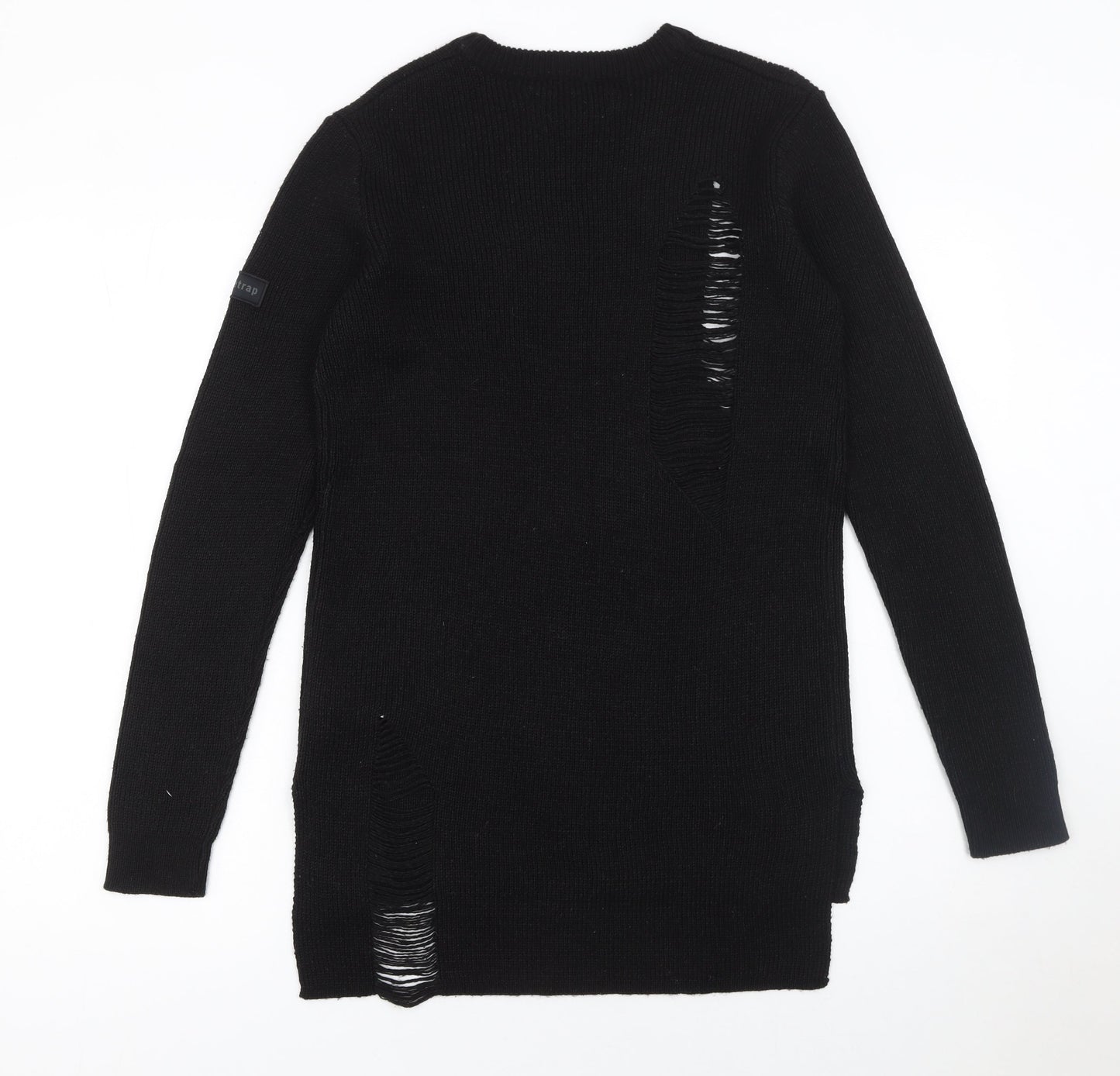 Womens UK Size S Firetrap Black Pullover Jumper