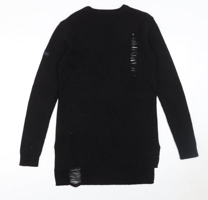Womens UK Size S Firetrap Black Pullover Jumper
