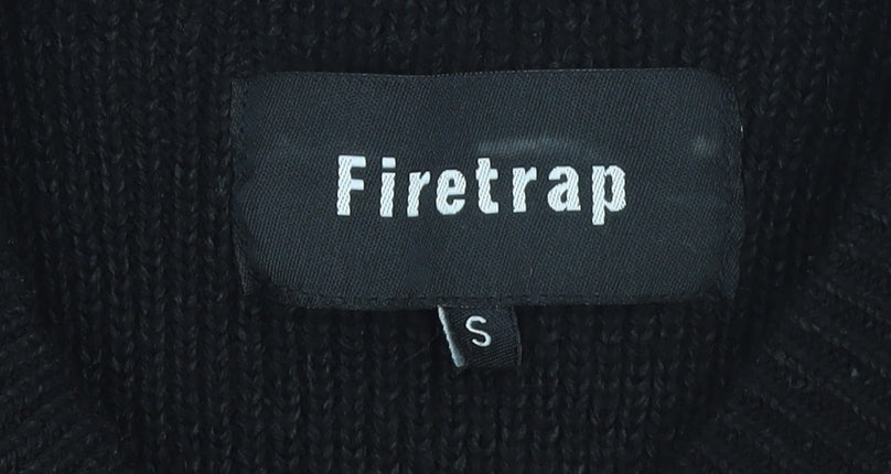 Womens UK Size S Firetrap Black Pullover Jumper