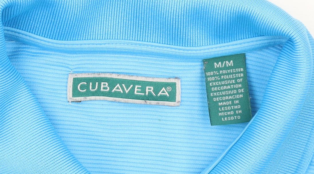 Mens UK Size M Cubavera Polyester Polo Shirt