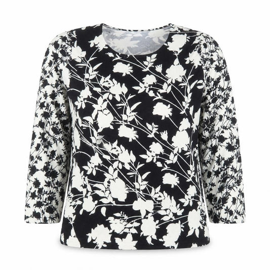 Womens UK Size L Viyella Black Basic Blouse