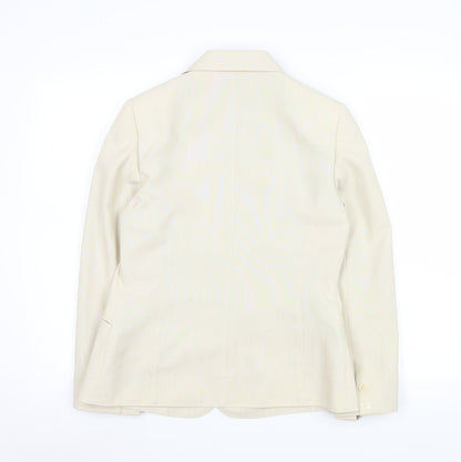 BHS Classics Women's Beige Tailored Single-Breasted Blazer Size 10