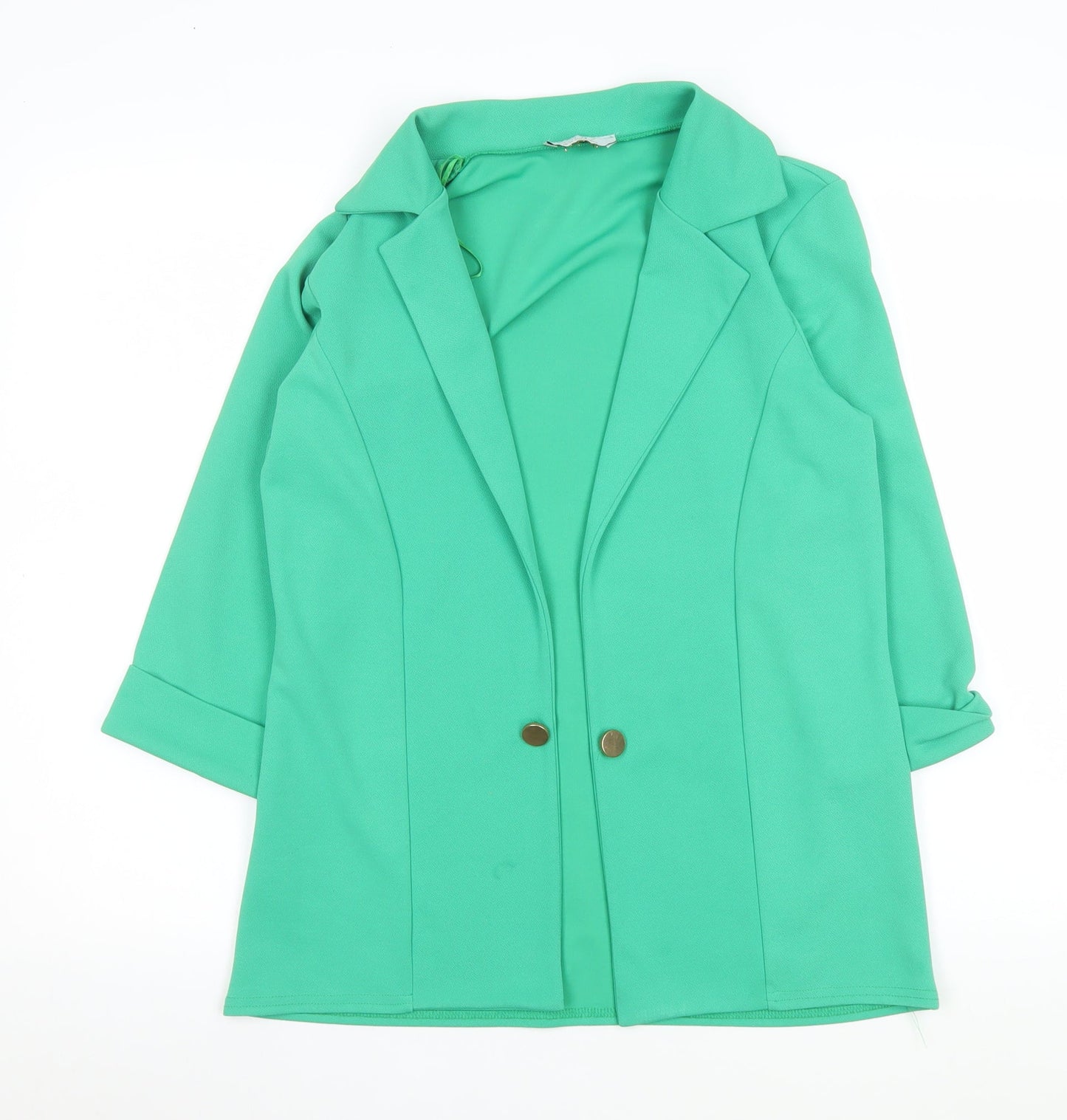 Womens UK Size 10 Quiz Regular Green Blazer