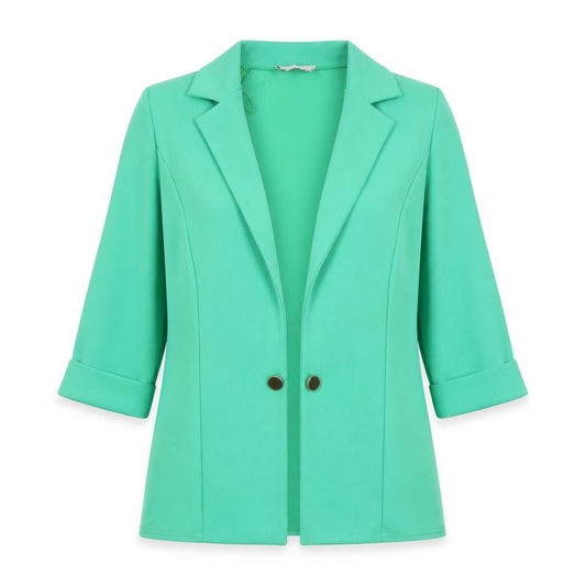 Womens UK Size 10 Quiz Regular Green Blazer