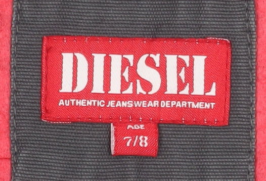 Girls UK Size 7-8 Years Diesel Grey Bomber Jacket